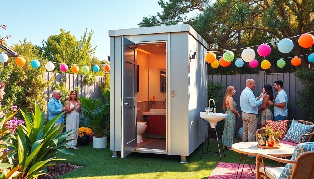 portable restrooms for parties