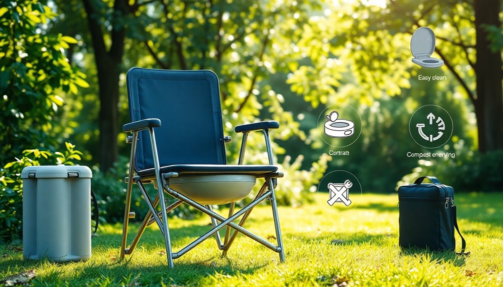 portable toilet chair selection