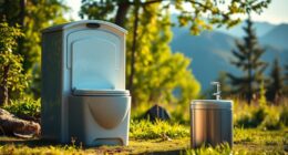 portable toilet flush systems
