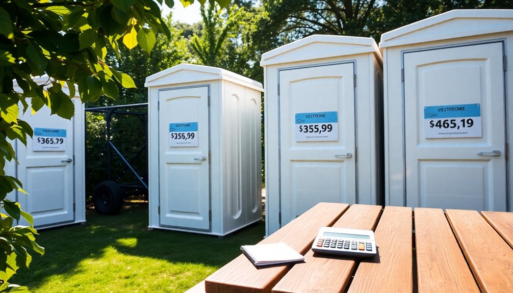 portable toilet rental budgeting