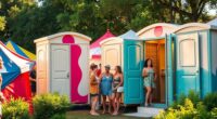 portable toilets for festivals