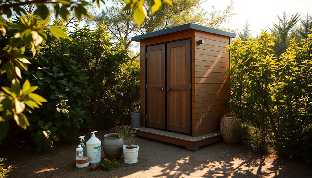 portable toilets for glamping