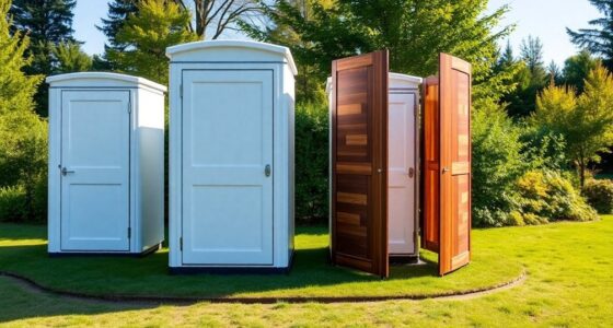 portable toilets with privacy