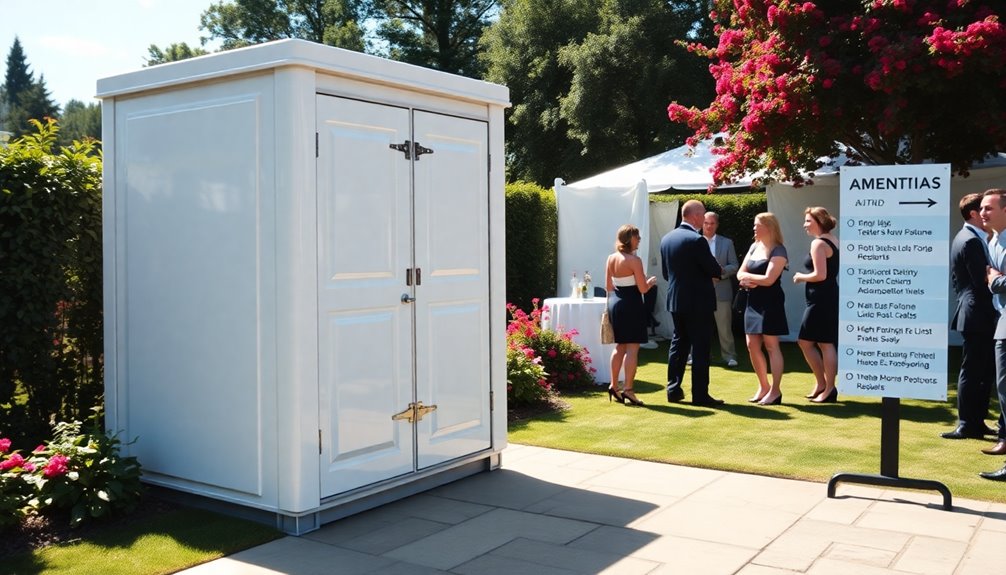 renting luxury portable toilets