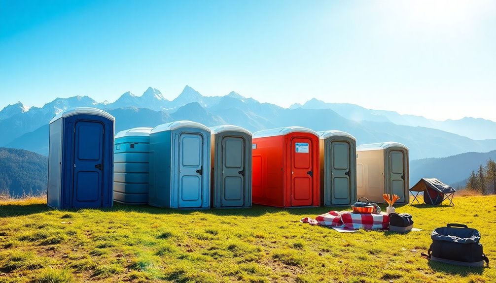 selecting a portable toilet