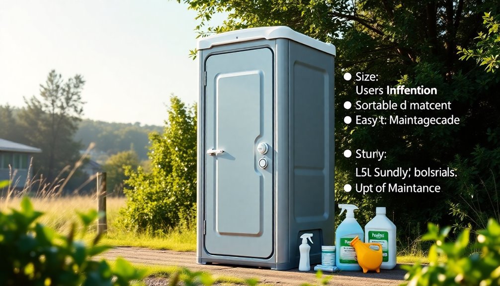 selecting portable toilet system