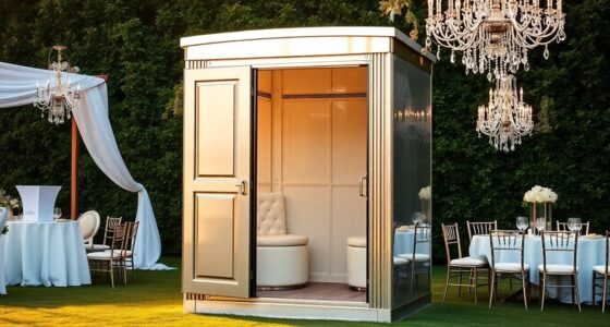 starting luxury porta potty