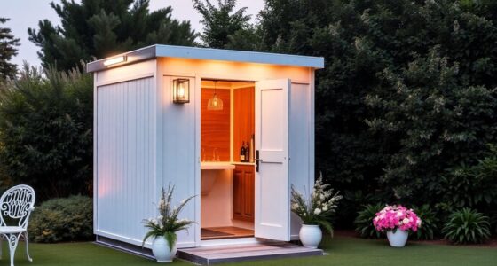 stylish portable restroom designs