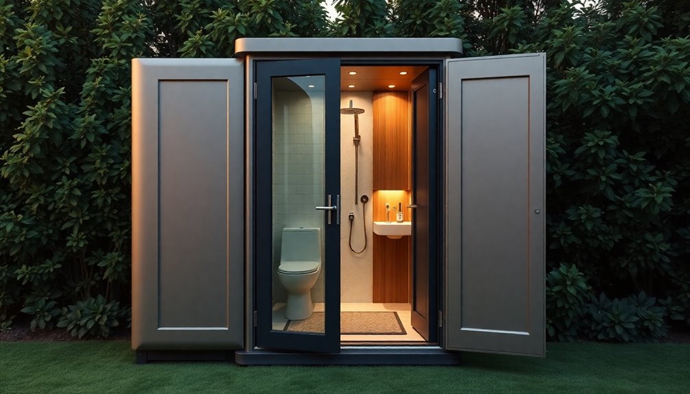 stylish portable restroom solutions