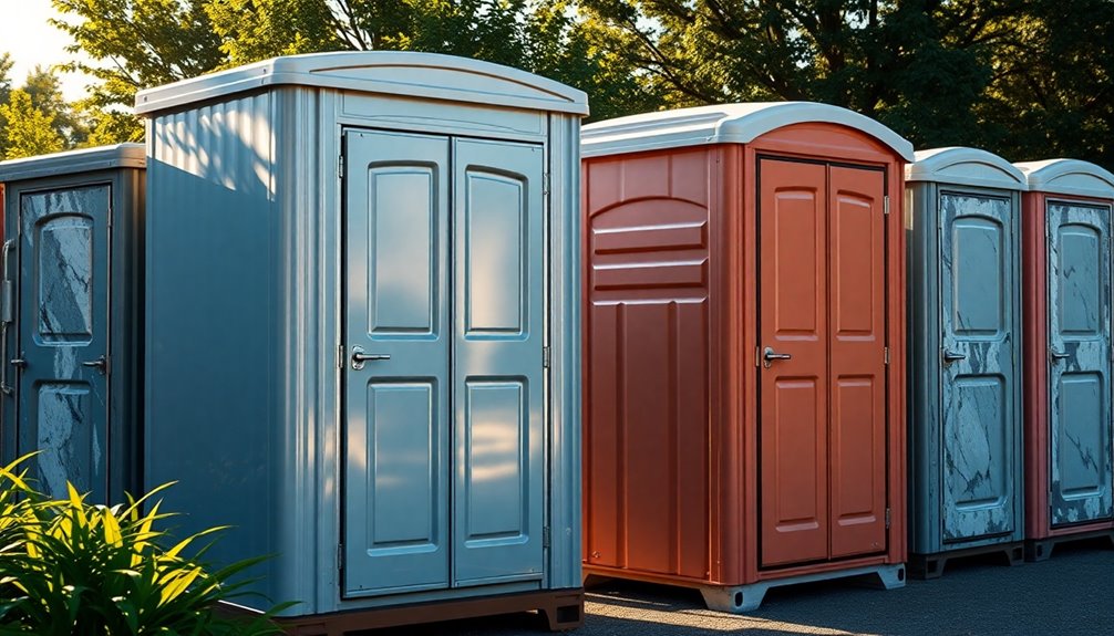 traditional portable toilet features