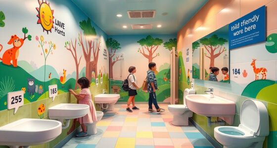 child friendly family restroom design