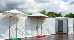 event restroom weather protection