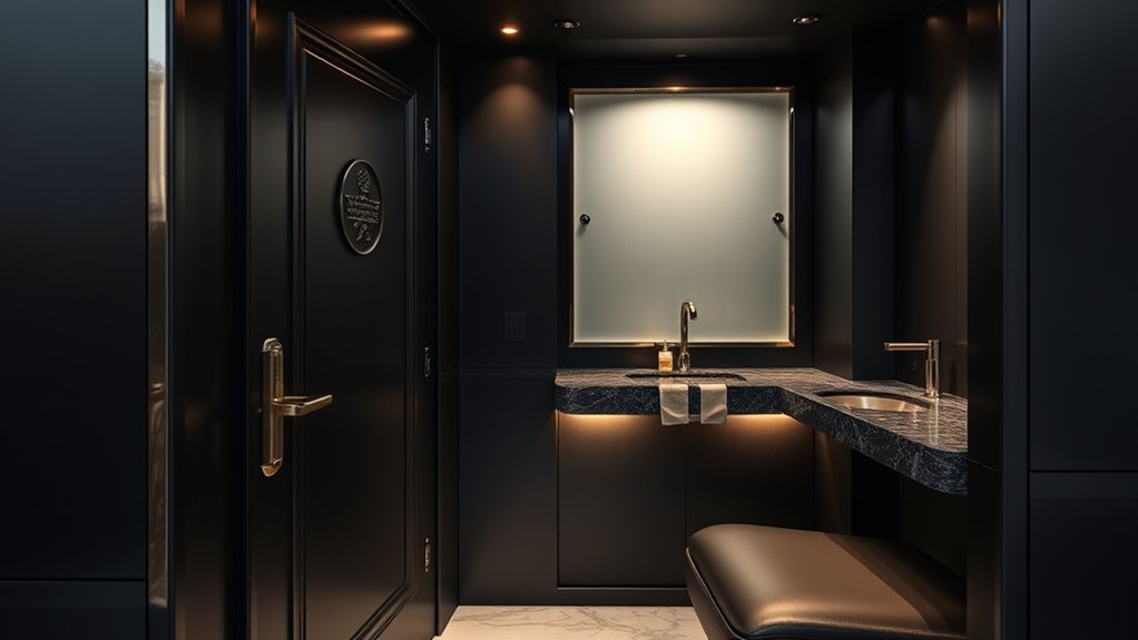 luxury eco friendly restroom design