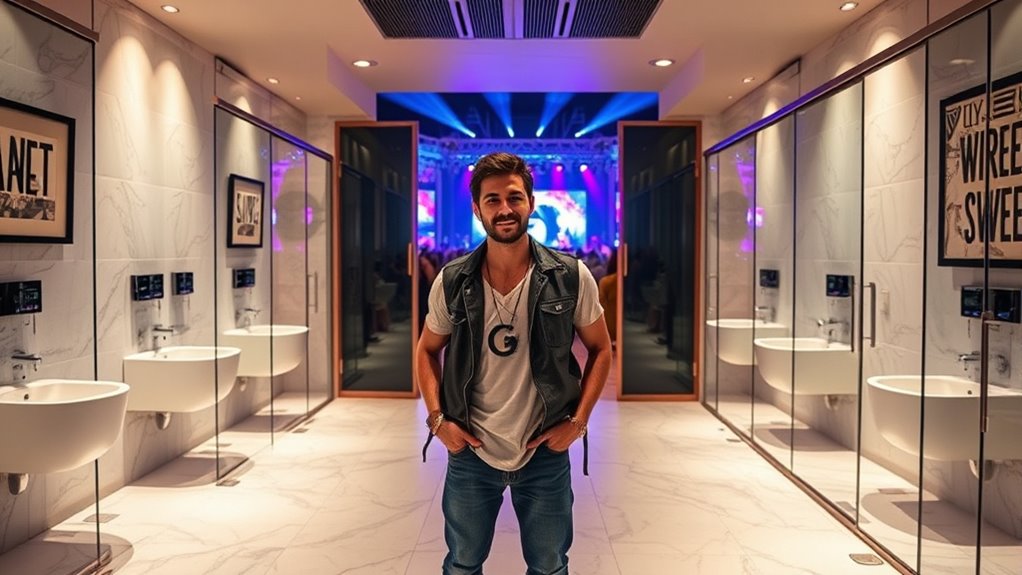 luxury festival restroom experience
