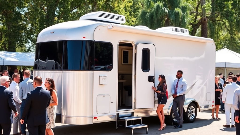 luxury restroom rental profitability