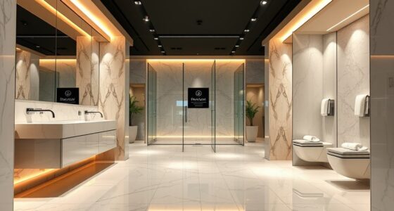 luxury restroom showroom presentation