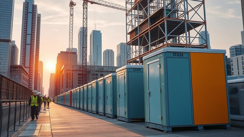 portable restrooms support urban growth