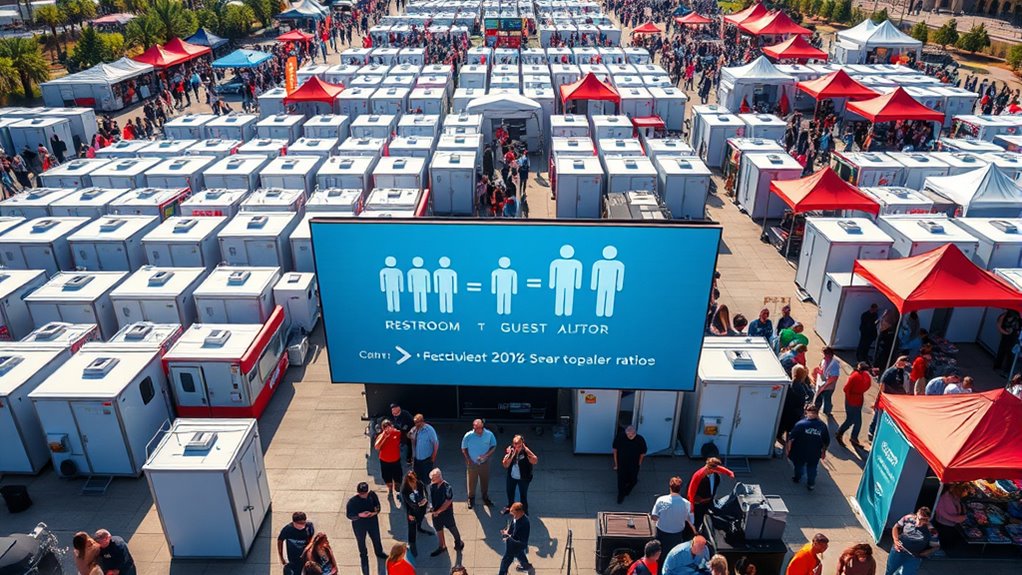 restroom ratio calculation method