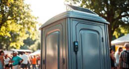 solar powered portable toilets
