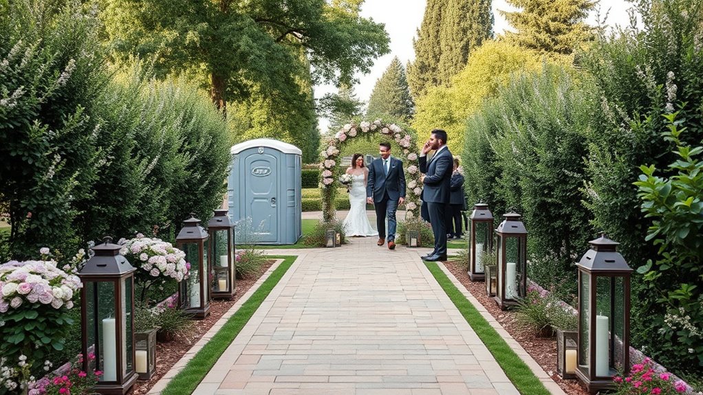 strategic porta potty placement