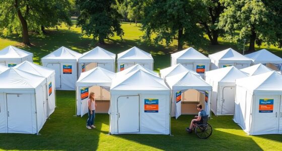 accessible restroom tent options