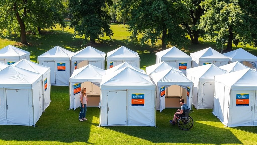 accessible restroom tent options