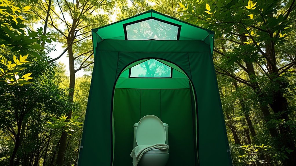 camping toilet privacy shelters