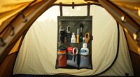 camping toilet storage solutions