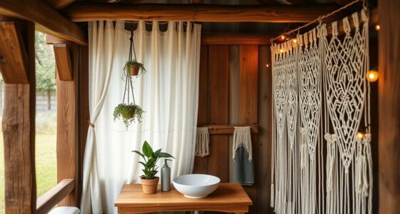 charming glamping bathroom decor