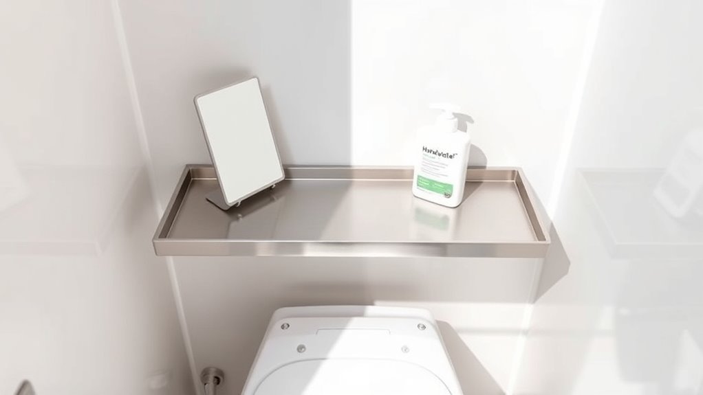 choosing compact vanity shelves
