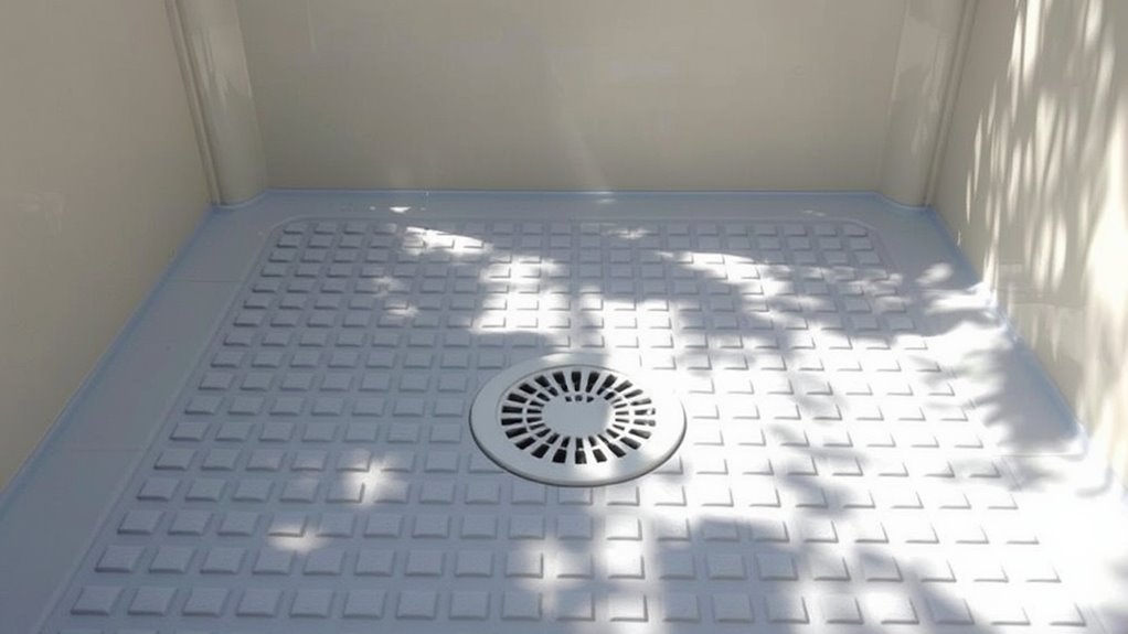 choosing durable portable shower floor