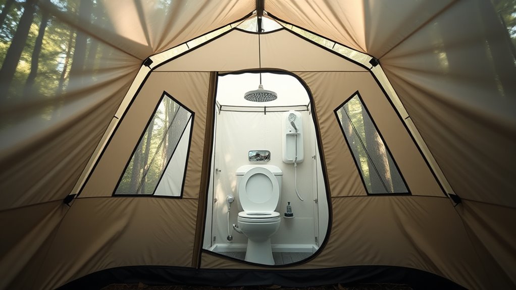 choosing durable portable shower tent