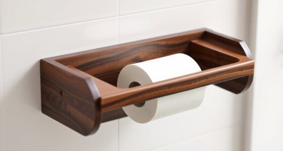 elegant wooden toilet paper holders