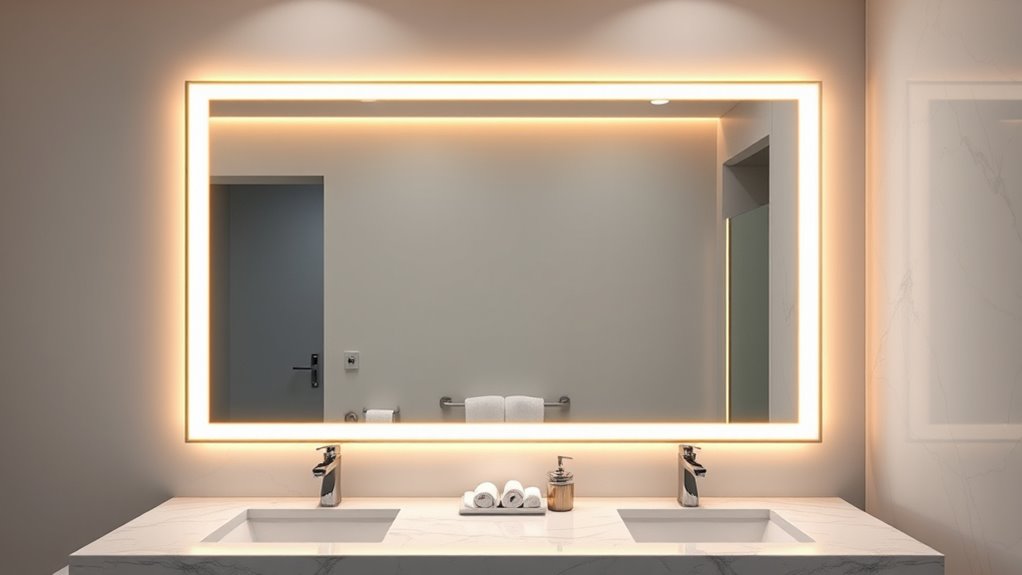 luxury led bathroom mirrors
