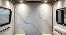 luxury trailer marble panels