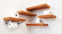 luxury wooden bathroom storage