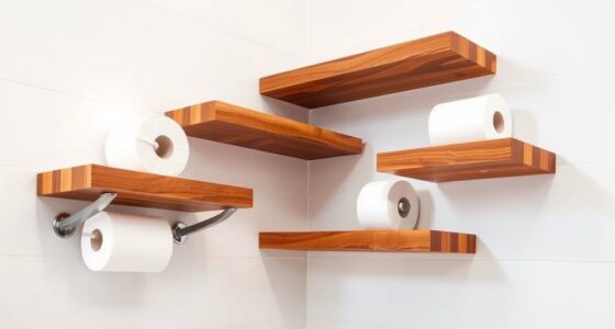 luxury wooden bathroom storage