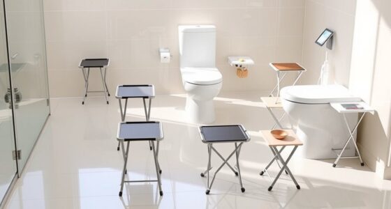 portable foldable toilet tables