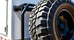 restroom trailer spare tire carriers