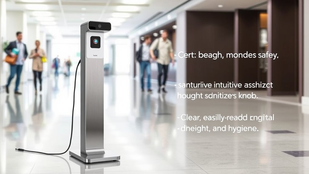 sanitizer stand selection criteria