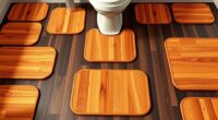 top cedar toilet mats