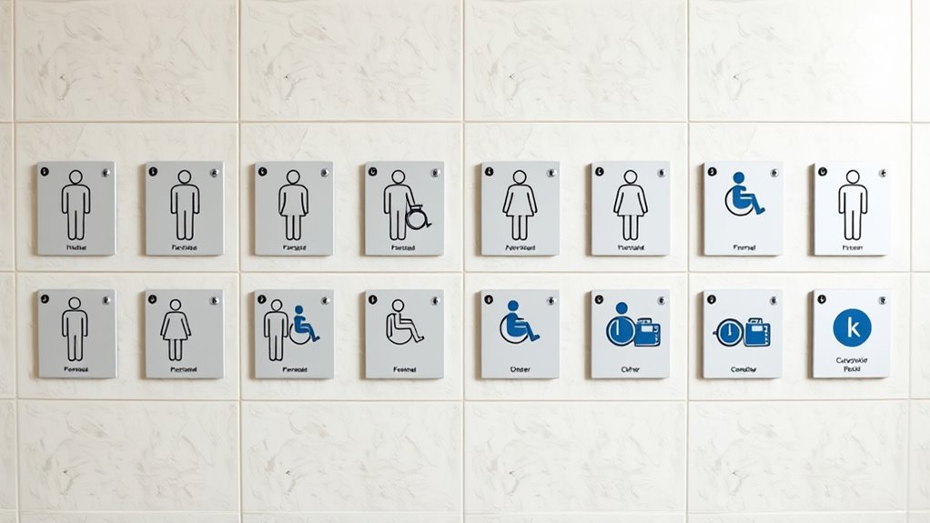 top durable restroom signs