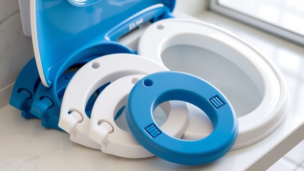 top folding toilet splash guards