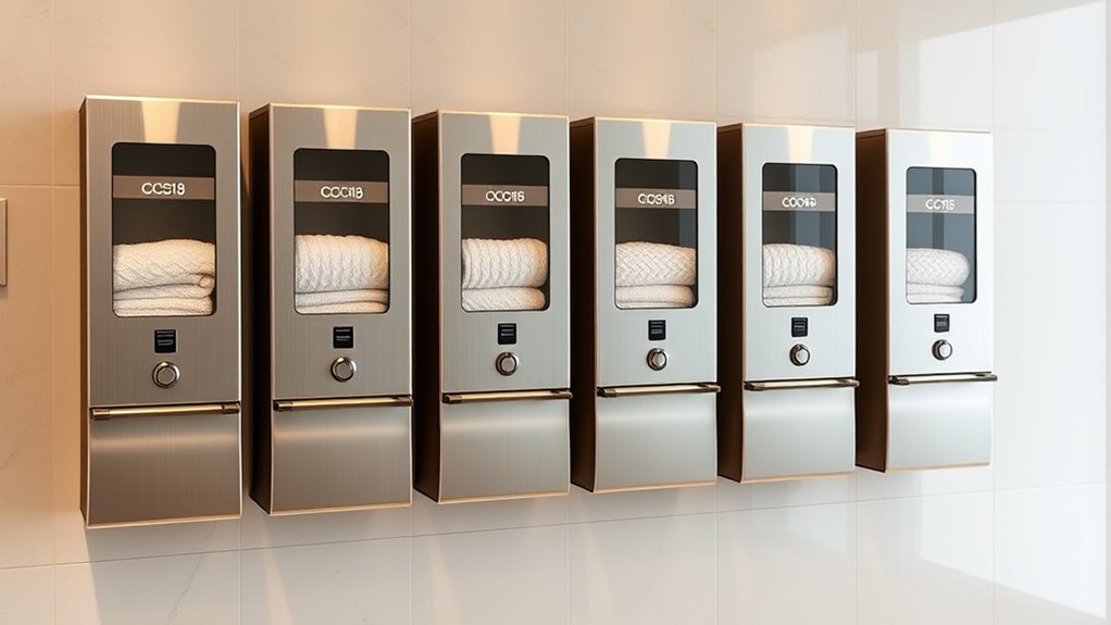 top lockable towel dispensers