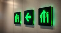 top restroom arrow sign designs