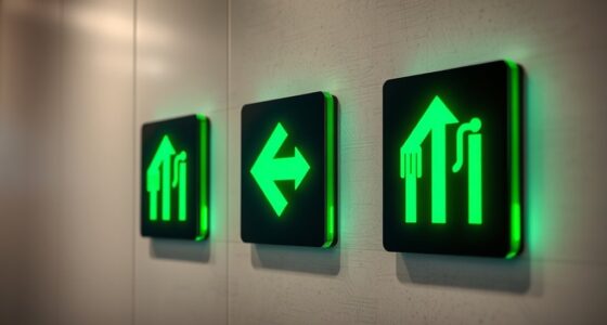 top restroom arrow sign designs