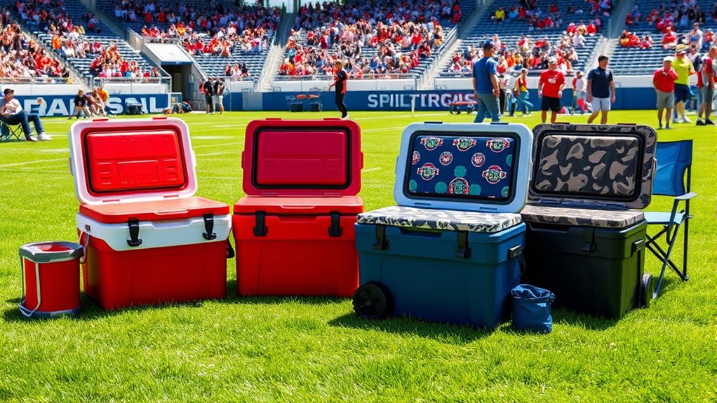 top tailgate restroom seating