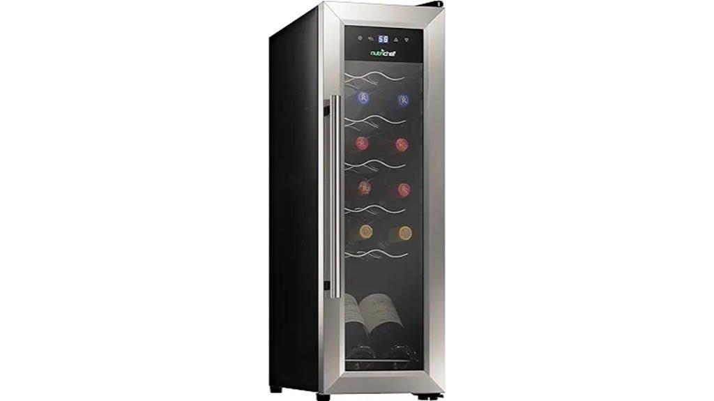 12 bottle stainless steel wine cooler