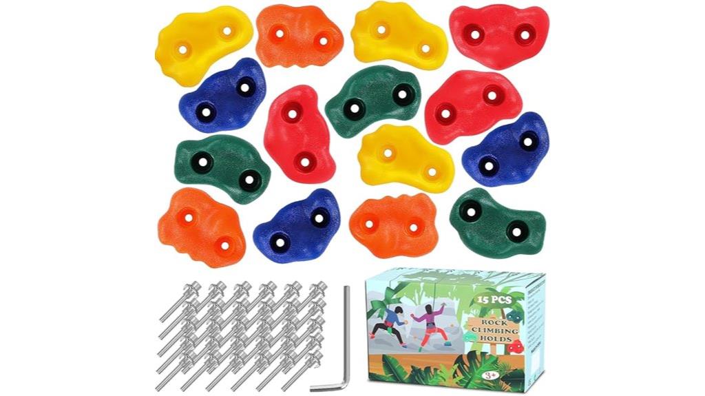 15 piece climbing hold set