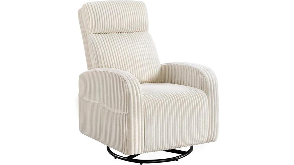 360 swivel nursery glider